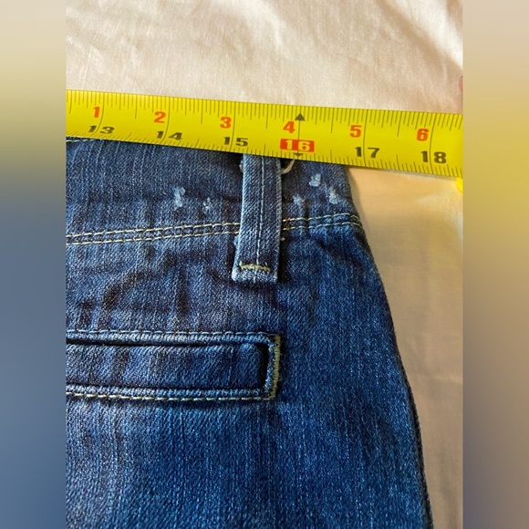 American Eagle Artist Flare Stretch Denim Jeans Blue Women's Size 12 GUC Bell - Picture 6 of 11